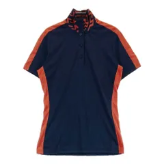 サイズ：XS J.LINDEBERG ジェイリンドバーグ ； 半袖Tシャツ ポロシャツ  ネイビー系 [240101316119]# ゴルフウェア レディース ストスト