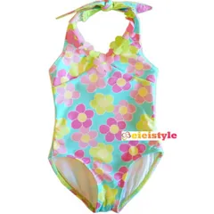 格安在庫処分品！ケイトマック 子供 水着 花柄 女の子  ジュニア キッズ  ワンピース水着 かわいい フリル 110cm 120cm 子供水着 キッズ水着 女の子水着 学校用水着 スクール水着 スイムウェア 子供水着 女の子水着幼稚園 保育園  送料無料