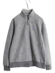 【お得なクーポン配布中!】 パタゴニア ウーリエステル フリース ジャケット レディース L 18年製 Patagonia アウトドア ハーフジップ ジャンパー ウール プルオーバー