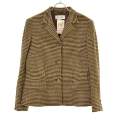 【SCAPA】ハウンドトゥース 3釦ウールジャケット