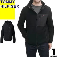 トミーヒルフィガー TOMMY HILFIGER フリース パーカー ジャケット アウター メンズ フード ジップ ロゴ 大きいサイズ 薄手 秋 冬 ブランド 軽量 かっこいい 黒 ブラック FLEECE HOODY 151AF238