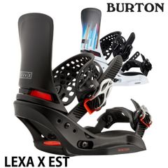 23-24 BURTON/バートン LEXA X EST レグザエックス レディース ビンディング バインディング スノーボード 2024 型落ち M(23.0～25.0cm) BLACK