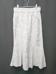 ◇ Θ ナチュラルビューティーベーシック ロング マーメイド スカート サイズS グレー系 レディース E  【1507230002341】