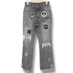NEEDLES ASSORTED PATCHES boot-cut jean サイズ2 グレー KP440のサムネイル