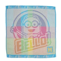 ウォッシュタオル ミニオンズ ボブ チェックワッペン MINION