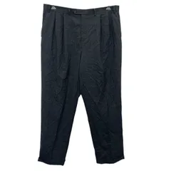 RALPH LAUREN スラックスパンツ W40 グレー系 ラルフローレン ジップアップ ビッグサイズ シンプル ボトムス 古着卸 アメリカ仕入 2505-90