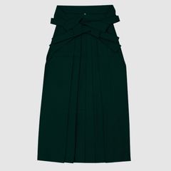 ms25218-6  Lサイズ　高級　柔らか生地　無地　濃い緑　新品未使用　糸付き　Lサイズ　L M　ラスト　深緑　行燈