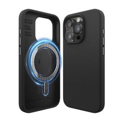 【elago】 iPhone15Pro 対応 ケース MagSafe 対応 シリコン 耐衝撃ケース 手触り サラサラ 傷 指紋 防止 耐衝撃 マグセーフ スマホケース [ Apple iPhone15 Pro アイフォン15 プロ 対応 携帯ケース ] iPh