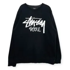 stussy seoul 韓国限定 スウェット ソウルチャプト ブラック 黒 L stussy seoul 韓国限定 スウェット ソウルチャプト ブラック 黒
