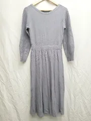 ◇ ◎ PROPORTION BODY DRESSING プロポーションボディ 長袖 膝下丈 ワンピース サイズM ブルー レディース P  【1408200015234】