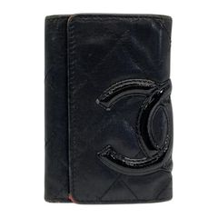 CHANEL シャネル カンボンライン 6連 キーケース ココマーク レザー ブラック 10番台
