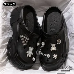 厚底サンダル 7cm レディース クロックス風 デコ付き 軽量 通気性 夏 美脚 カジュアル 人気