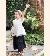 韓国子供服　AMBERシェーベアTシャツ+エバパンツ　セットアップ