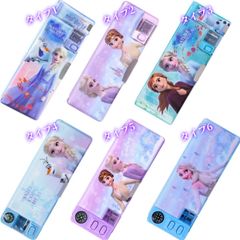 ✨新品✨アナと雪の女王 筆箱 多機能ペンケース 小学生 女の子 コンパス付き 両面開閉 大容量 文房具入れ かわいい キャラクター デザイン プレゼント 誕生日 入学祝い プリンセス エルサ アナ オラフ ディズニー