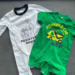 ベビー服　８０サイズ　ロンパース　カバーオール２点セット販売　スターウォーズ　branshes 西松屋　ロンパース　足つき　子供服
