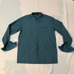 美品　Jean Paul GAULTIEN HOMMEジャンポールゴルチエ  長袖シャツ　襟付き　藍色　M