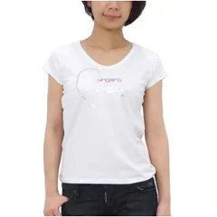 【ungaro fever / ウンガロ フィーバー】Vネック Tシャツ ホワイト 42サイズ (29832M 100 WH) [訳あり2]のサムネイル
