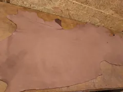 牛革キップ半裁 素上げ ブラウン 118ds