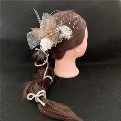 新作　h18　金箔　ゴールド　和装　髪飾り 成人式 着物　振袖　結婚式　色打掛