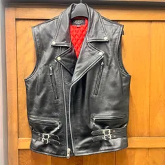 ホーンワークス HORN WORKS レザー ベスト L ライダースジャケット　おしゃれ　大人気