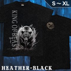 GENJU キッズ～S、M、L、XLサイズ 熊 ベア アニマル メンズ クール かっこいい Tシャツ 半袖 King of Beast