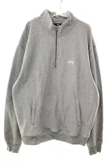 ステューシー STUSSY HALF ZIP MOCK NECK GREY XL ハーフジップ トレーナー スウェット グレー 【ブランド古着ベクトル】【中古】250601のサムネイル