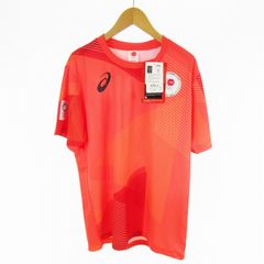 아식스 asics TOKYO 2020 T셔츠 반소매 올림픽 일본 대표 선수단 엠블럼 JOC 엠블럼 스포츠 2033A526-600 XL