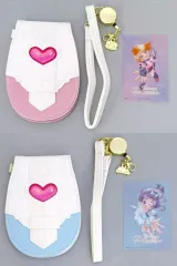 【中古】財布・パスケース 全2種セット カードコミューン型ホルダー 「一番くじ プリキュア ～Emotional moment～」 D賞