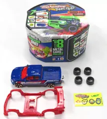 【中古】ミニカー 1/72 FORD F-150(ブルー×ホワイト×レッド) 「MAJORETTE TUNE-UP’s SERIES #3 with NEON EFFECTS」