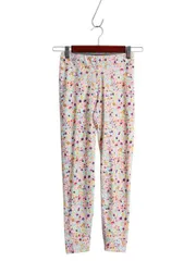 【お得なクーポン配布中!】 パタゴニア キャプリーン レギンス キッズ ガールズ M 古着 アウトドア 花柄 タイツ スパッツ ストレッチ インナー パンツ 子ども ボトムス