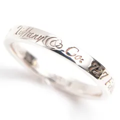 ティファニー 指輪 レディース ノーツ ナロー リング 13号 シルバー TIFFANY SV925 中古