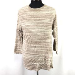 JOURNAL STANDARD【ジャーナルスタンダード】 長袖Ｔシャツ/ロンT【メンズM/ベージュ/beige】タオル地/Tops/◆BJ003-i