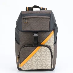 新品同様 マイケルコース MK モノグラム リュックサック リュック バックパック ショルダー バッグ ビジネス A4 メンズ RME CR11-5【中古】