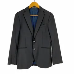 ソブリン Sovereign 段返り3つボタン ウールシルクリネン チェックジャケット メンズ EUR：50 のサムネイル