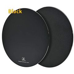 【新品未使用】Black alumania 素材にアルミを用いた硬質面が的確なマウス操作をサポート 円形【BLACK】リバーシブルのメタルマウスパッド