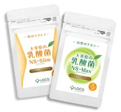 大草原の乳酸菌NS-Max（36粒）×NS-Slim（36粒）【2袋セット】
