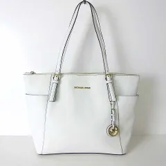 マイケルコース MICHAEL KORS バッグ トートバッグ ショルダーバッグ レザー ロゴ チャーム オフ白 アイボリー かばん 鞄 カバン