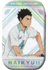 【中古】バッジ・ビンズ 岩泉一 「ハイキュー!! ホログラムスクエア缶バッジコレクション」