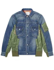 12万 sacai サカイ 再構築 MA-1 テーラードジャケット カーキ
