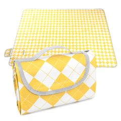 【特価商品】黄色 厚手 大きめ 150x200cm レジャーシート ピクニックマット コンパクト 防水