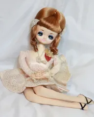 ポーズ人形(洋装)　レースのドレス