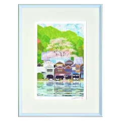 Hari Tatsuo 風景画 「城と湖」 シリアルNo.14/300 楽天市場】版画 はりたつおの通販