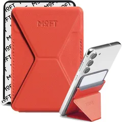 【新着商品】MOFT X 新型MOVAS? 【粘着シートタイプ】 スマホスタンド Magsafe非対応 多機種対応 カードケース グリップ カード収納 薄型軽量 折り畳み式 持ち歩き便利 スマートフォン iPhone android 全機種対応 (サンセッ 1のサムネイル
