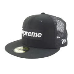Supreme シュプリーム 24SS × New Era ニューエラ Box Logo Mesh Back ボックスロゴ メッシュ バック キャップ 帽子 ブラック系 61.5cm【中古】のサムネイル