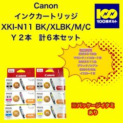 【29120】キヤノン　インクカートリッジ　※パッケージイタミあり　XKI-N11 BK/XLBK/M/C/Y 2本　計6本セット