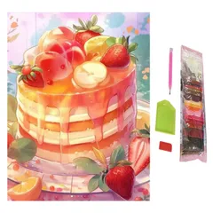 SENTO JONA ダイヤモンドアート アートパネル 四角いビーズ キット ビーズアート 手芸 ダイヤモンドペインティング スクエア 30x40cm (6) [6]