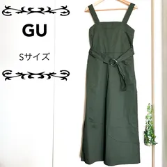 ジーユー　チノ サロペットパンツ　オリーブ　Sサイズ　未使用　タグ付き