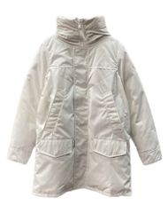 カナダグース CANADA GOOSE LANGFORD PARKA HUMANATURE ラングフォード パーカ ダウン ダブルジップ ストラップ アウター 白 2052M1 ジャケット ロゴ ホワイト Mサイズ 104MT-1420