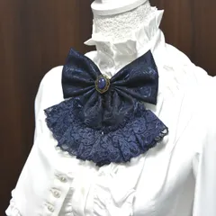 2wayリボン【…Blue Rose…】★ハンドメイド リボン 星 月 スター 夜空 推し活 ヘアクリップ ブローチ