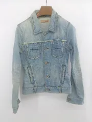 ◇ YANUK ヤヌーク USA製 長袖 Ｇジャン デニム ジャケット サイズ P ブルー レディース E  【1305300007827】